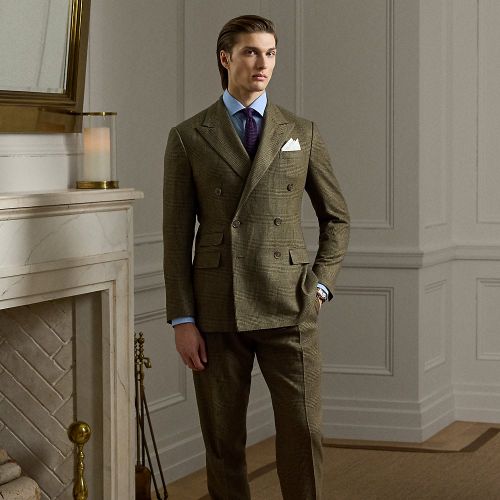 Kent Handmade Plaid Wool-Blend Suit - Purple Label - Modalova