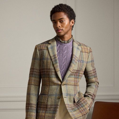 Kent Hand-Tailored Plaid Wool Sport Coat - Purple Label - Modalova