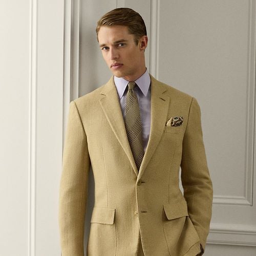 Kent Hand-Tailored Herringbone Jacket - Purple Label - Modalova