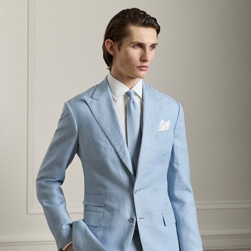 Kent Hand-Tailored Silk-Linen Jacket - Purple Label - Modalova