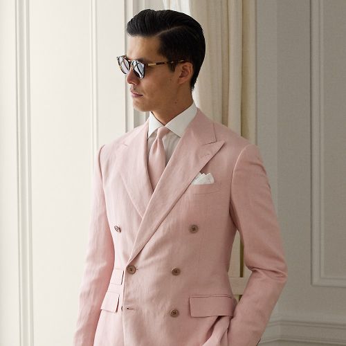 Kent Hand-Tailored Silk-Linen Jacket - Purple Label - Modalova