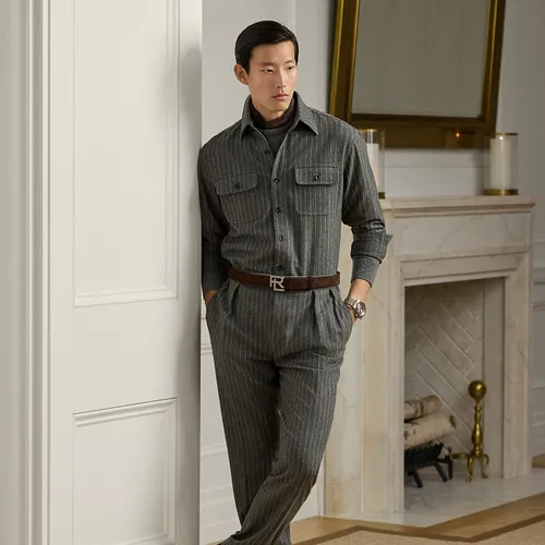 Gregory Hand-Tailored Striped Trouser - Purple Label - Modalova