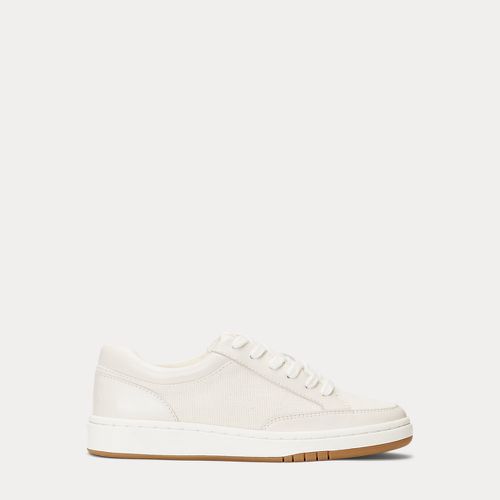 Hailey IV Canvas & Nappa Leather Trainer - Lauren - Modalova