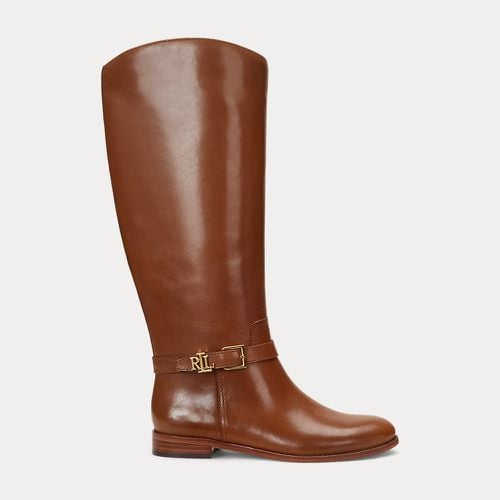 Brooke Burnished Leather Riding Boot - Lauren - Modalova