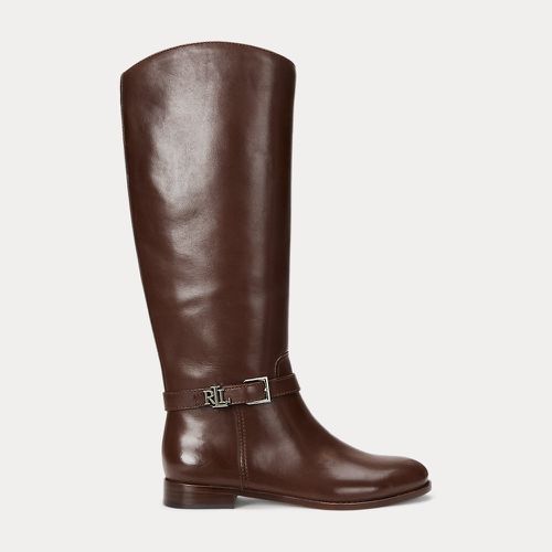 Brooke Burnished Leather Riding Boot - Lauren - Modalova