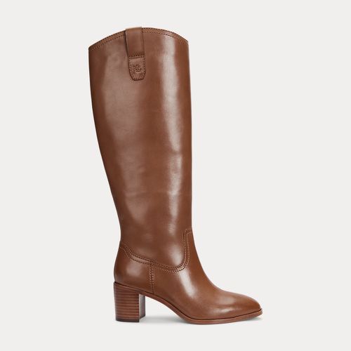 Carla Burnished Leather Tall Boot - Lauren - Modalova