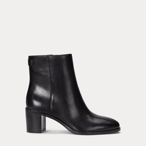 Cassie Burnished Leather Bootie - Lauren - Modalova