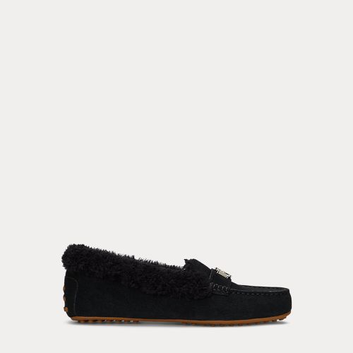 Barnsbury Shearling-Trim Suede Driver - Lauren - Modalova