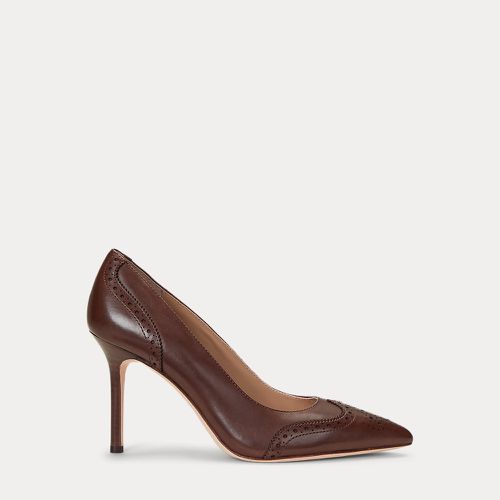 Lynden Burnished Leather Pump - Lauren - Modalova