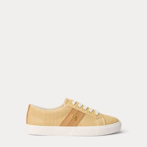 Janson II Straw & Leather Trainer - Lauren - Modalova