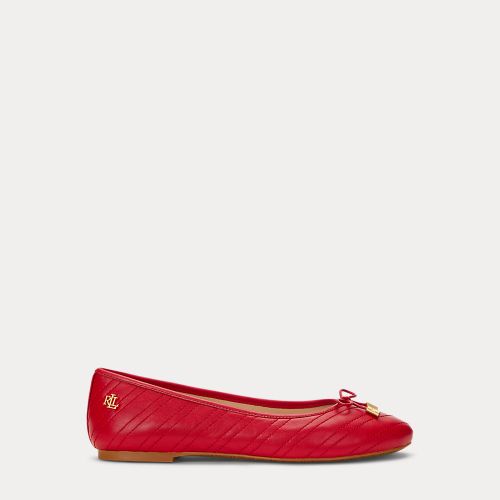 Jayna Stitched Leather Flat - Lauren - Modalova