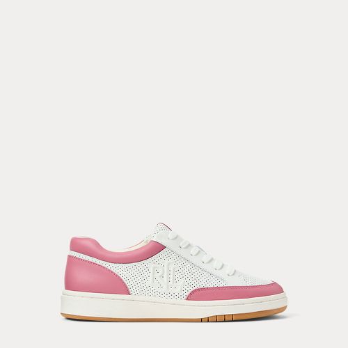 Hailey VI Perforated Leather Trainer - Lauren - Modalova