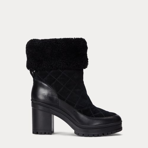 Coraline Shearling-Trim Suede Bootie - Lauren - Modalova