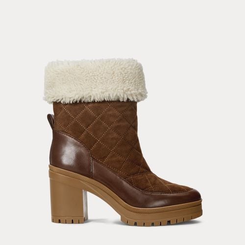 Coraline Shearling-Trim Suede Bootie - Lauren - Modalova