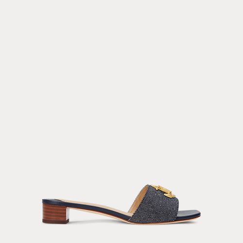 Fay Anchor-Logo Cross-Dyed Canvas Sandal - Lauren - Modalova