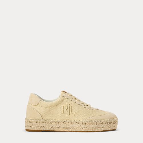 Luize Canvas & Suede Espadrille Trainer - Lauren - Modalova