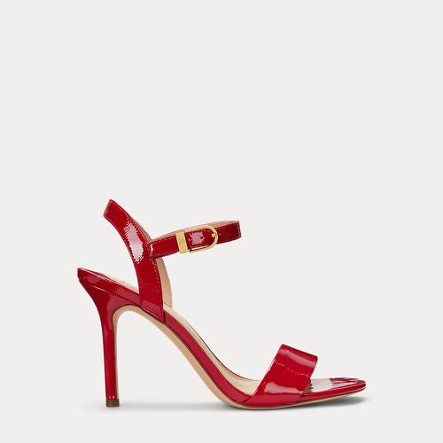 Gwen Crinkle Patent Leather Sandal - Lauren - Modalova