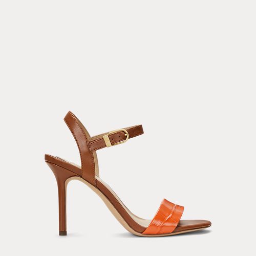 Gwen Two-Tone Leather Sandal - Lauren - Modalova