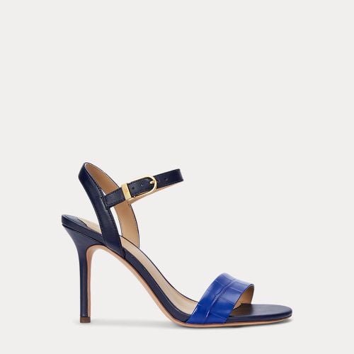 Gwen Two-Tone Leather Sandal - Lauren - Modalova