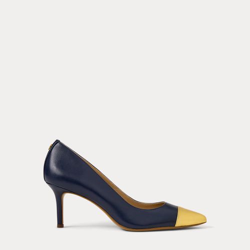 Lanette Two-Tone Nappa Leather Pump - Lauren - Modalova