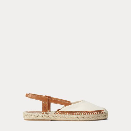 Leather-Trim Canvas Slingback Espadrille - Polo Ralph Lauren - Modalova