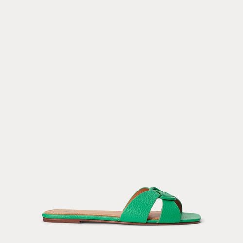 Pebbled Leather O-Ring Sandal - Polo Ralph Lauren - Modalova