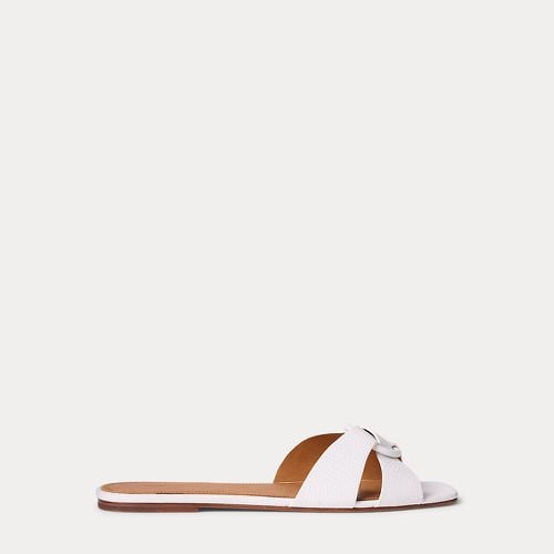 Pebbled Leather O-Ring Sandal - Polo Ralph Lauren - Modalova