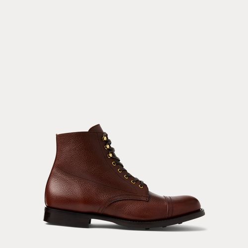 Hand-Burnished Pebbled Leather Boot - RRL - Modalova