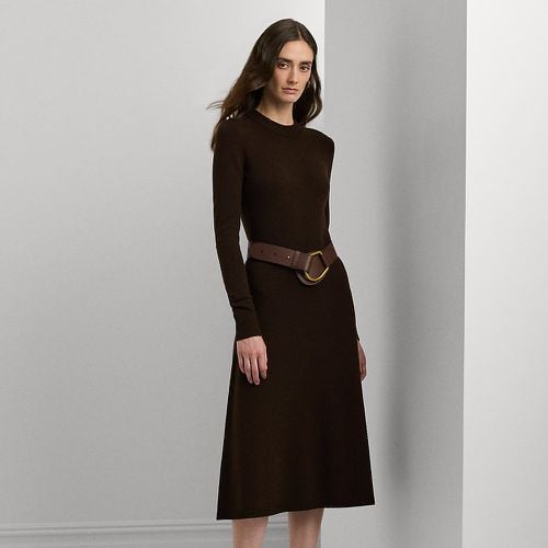 Wool-Blend Long-Sleeve Jumper Dress - Lauren - Modalova