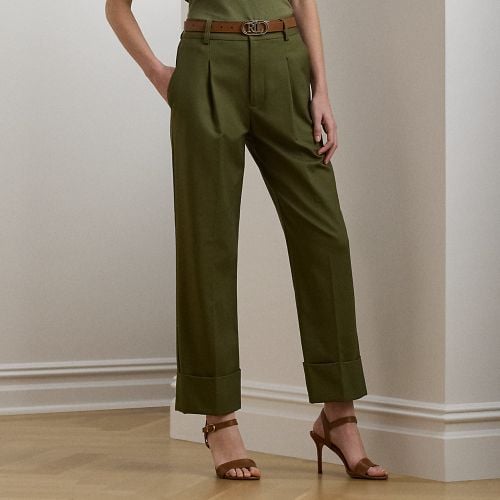 Double-Faced Cotton Ankle Trouser - Lauren - Modalova