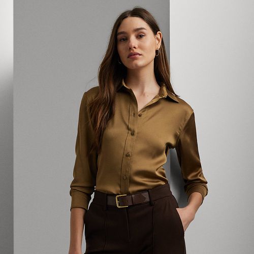 Classic Fit Satin Charmeuse Shirt - Lauren - Modalova