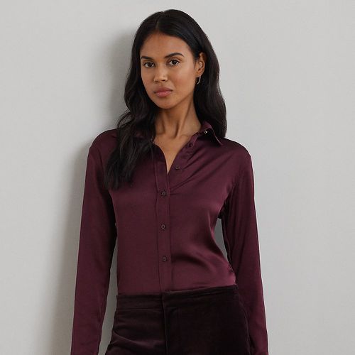 Classic Fit Satin Charmeuse Shirt - Lauren - Modalova