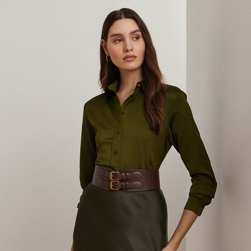 Classic Fit Satin Charmeuse Shirt - Lauren - Modalova