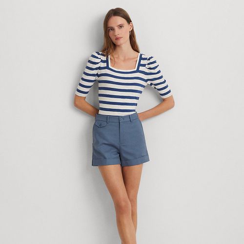 Pleated Double-Faced Cotton Short - Lauren - Modalova