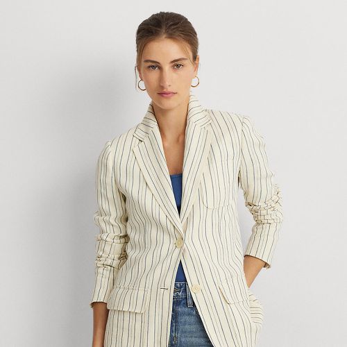 Striped Cotton-Blend Blazer - Lauren - Modalova