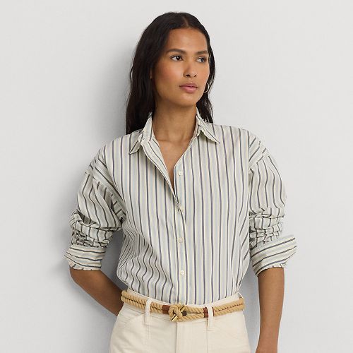 Striped Cotton Broadcloth Shirt - Lauren - Modalova