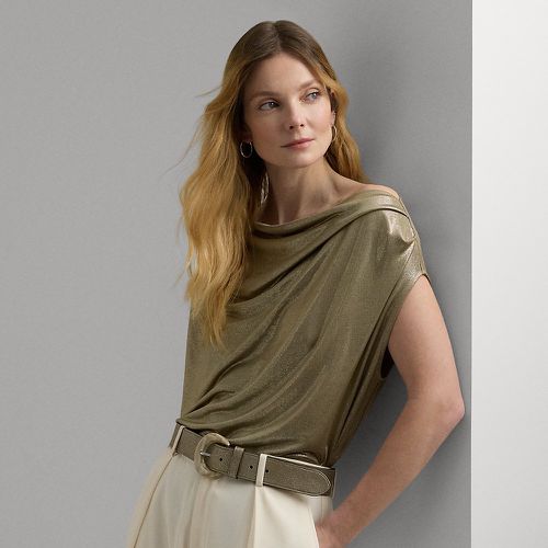 Foil-Print Jersey Off-the-Shoulder Top - Lauren - Modalova