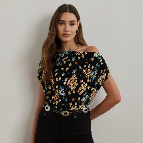 Floral Jersey Off-the-Shoulder Top - Lauren - Modalova