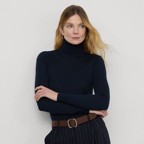 Silk-Blend Roll Neck Jumper - Lauren - Modalova