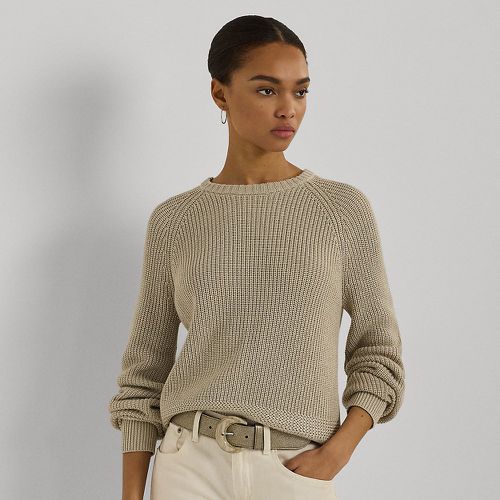 Cotton-Blend Rib-Knit Jumper - Lauren - Modalova