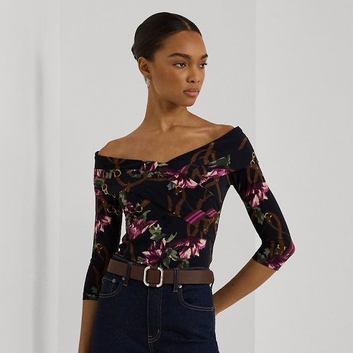 Print Jersey Off-the-Shoulder Top - Lauren - Modalova