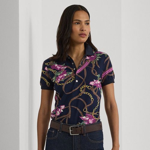 Print Stretch Piqué Polo Shirt - Lauren - Modalova