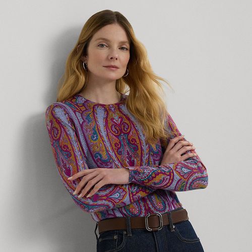 Paisley Cotton-Blend Jumper - Lauren - Modalova