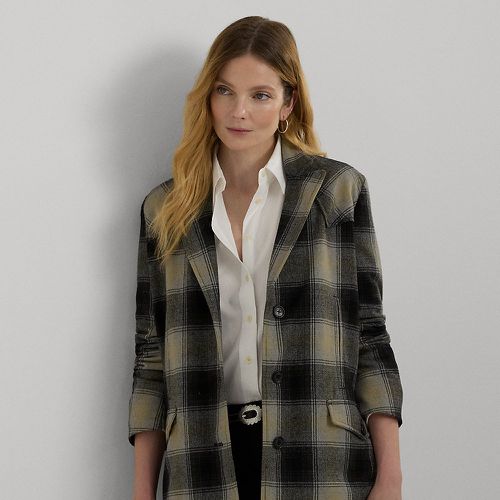 Plaid Wool-Blend Twill Jacket - Lauren - Modalova