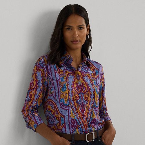 Classic Fit Paisley Crepe Shirt - Lauren - Modalova