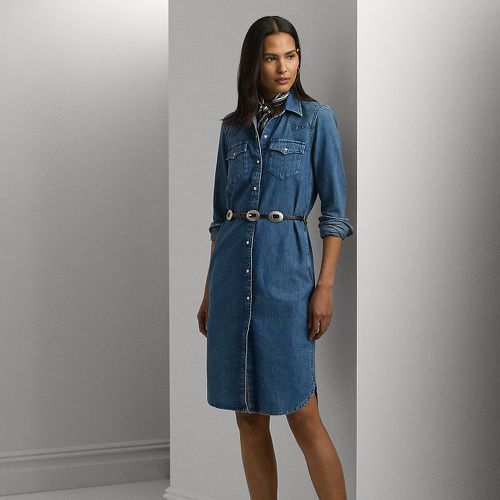 Belted Denim Shirtdress - Lauren - Modalova