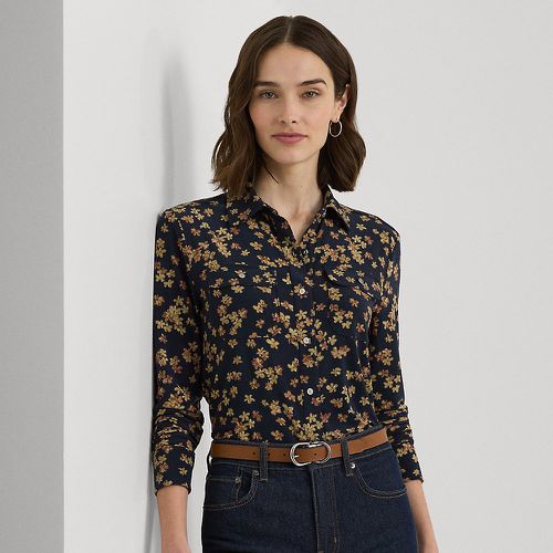 Slim Fit Floral Stretch Jersey Shirt - Lauren - Modalova
