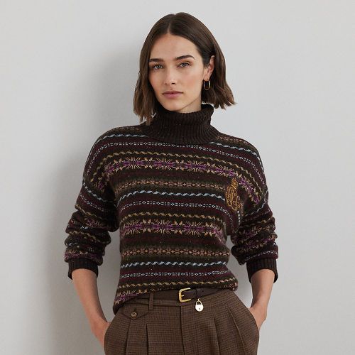 Fair Isle Wool-Blend Roll-Neck Jumper - Lauren - Modalova