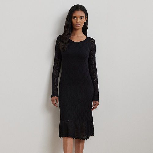 Pointelle-Knit Long-Sleeve Dress - Lauren - Modalova