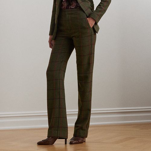 Checked Twill Straight-Leg Trouser - Lauren - Modalova